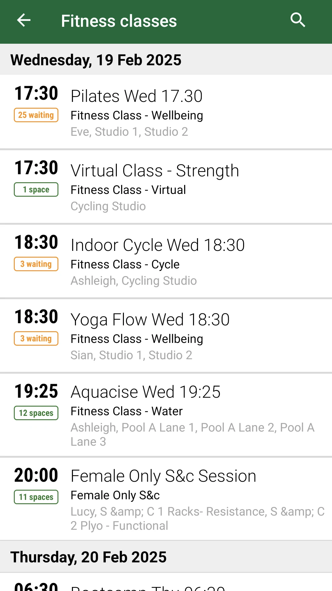 University of Stirling Sport screenshot