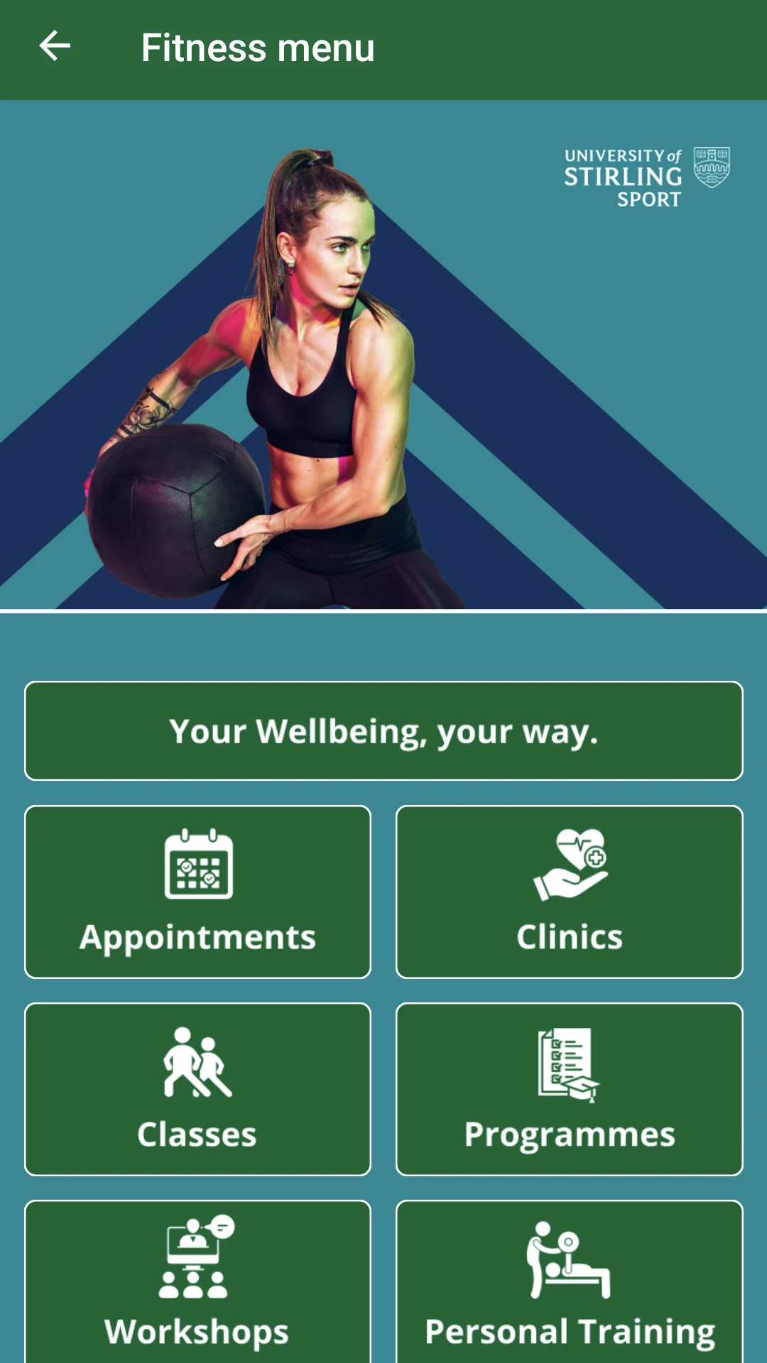 University of Stirling Sport screenshot
