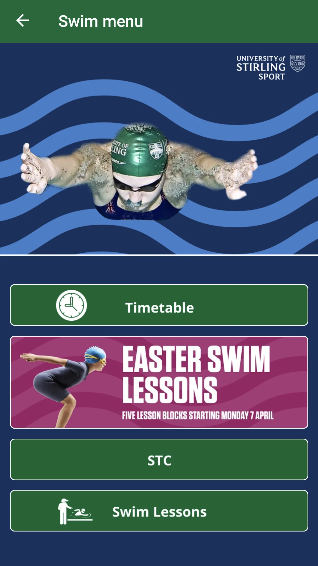 University of Stirling Sport screenshot
